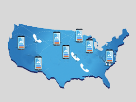 Access numbers across North America